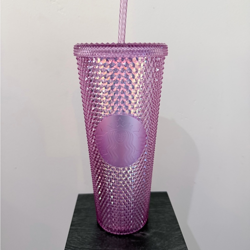 2021 Limited Edition Starbucks 24oz Venti Iridescent Purple Studded Tumbler